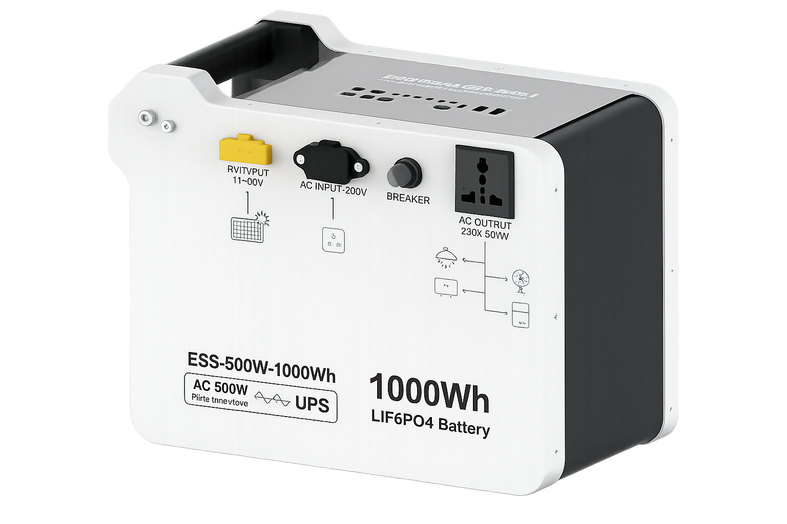 Lensun 1kWh portable energy storage system recommended for essential home backup